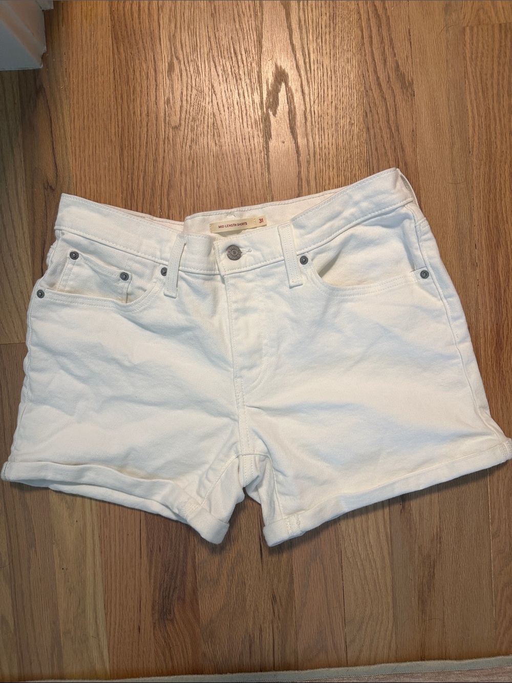 Levi's White Women's Denim Shorts